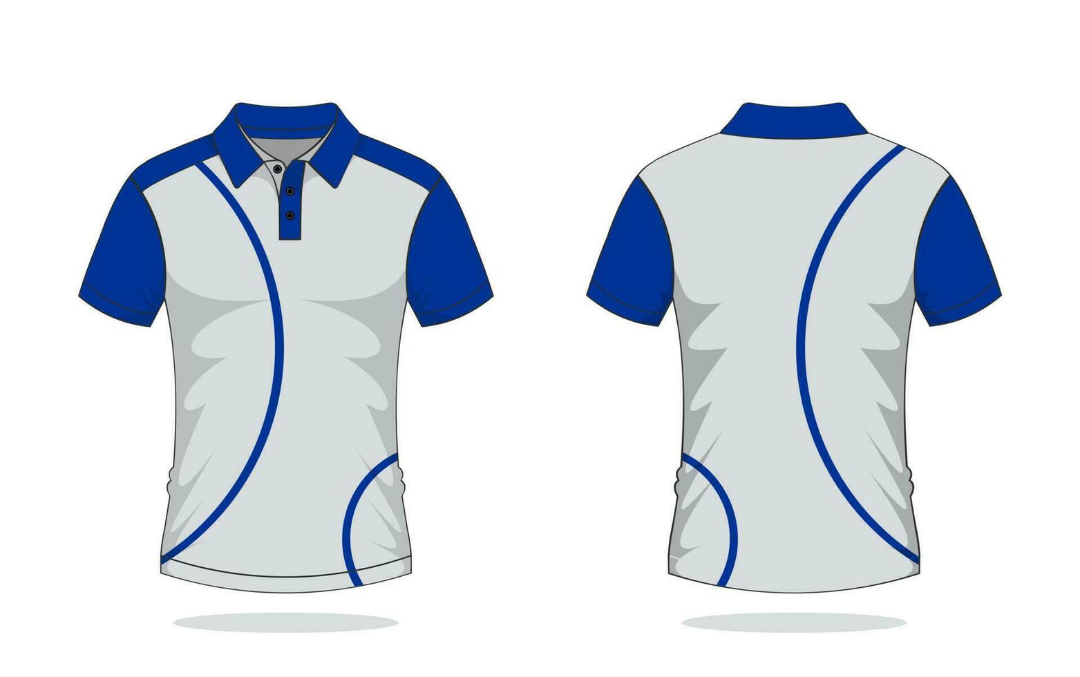 plantilla de polo de camiseta vector