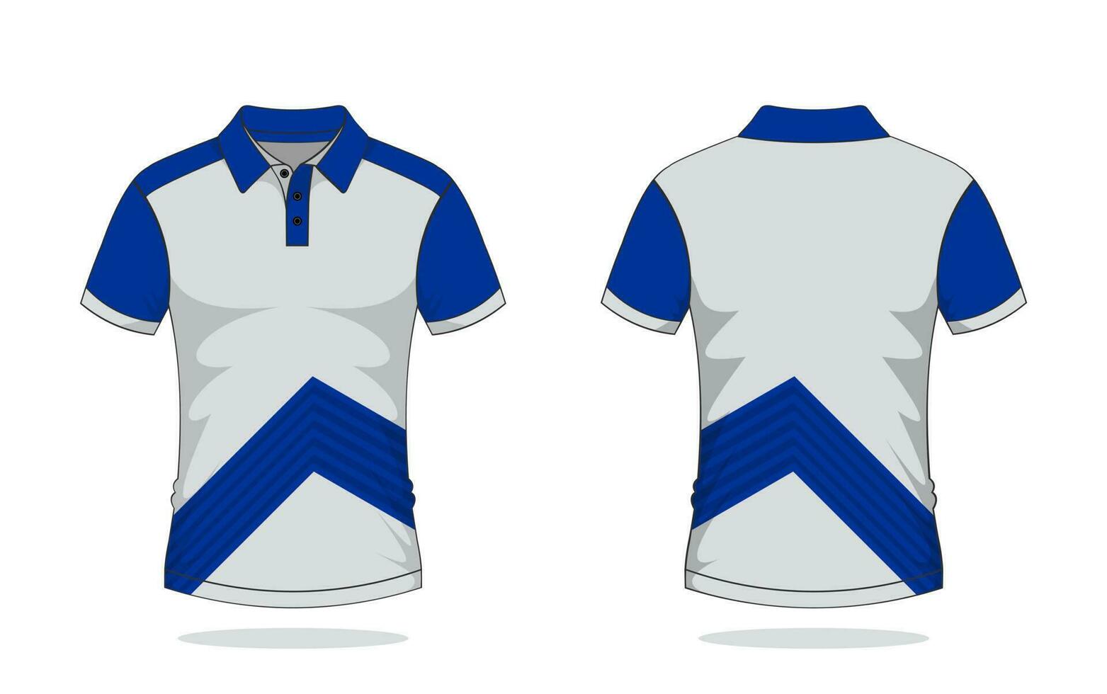 plantilla de polo de camiseta vector