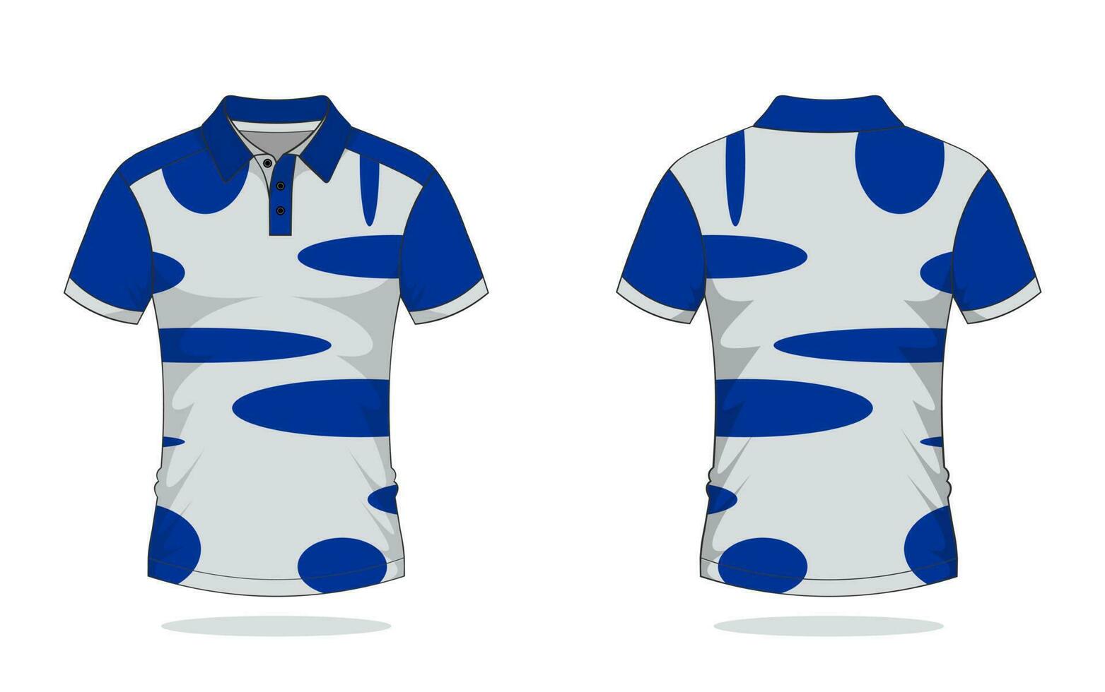 plantilla de polo de camiseta vector