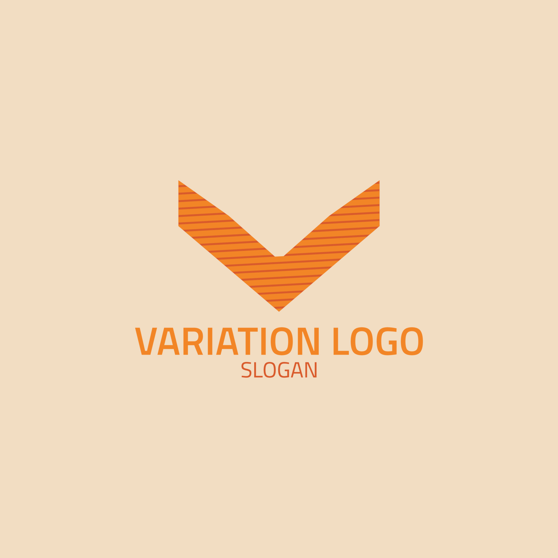 Abstract letter V logo with line pattern. 19482035 Vector Art at Vecteezy