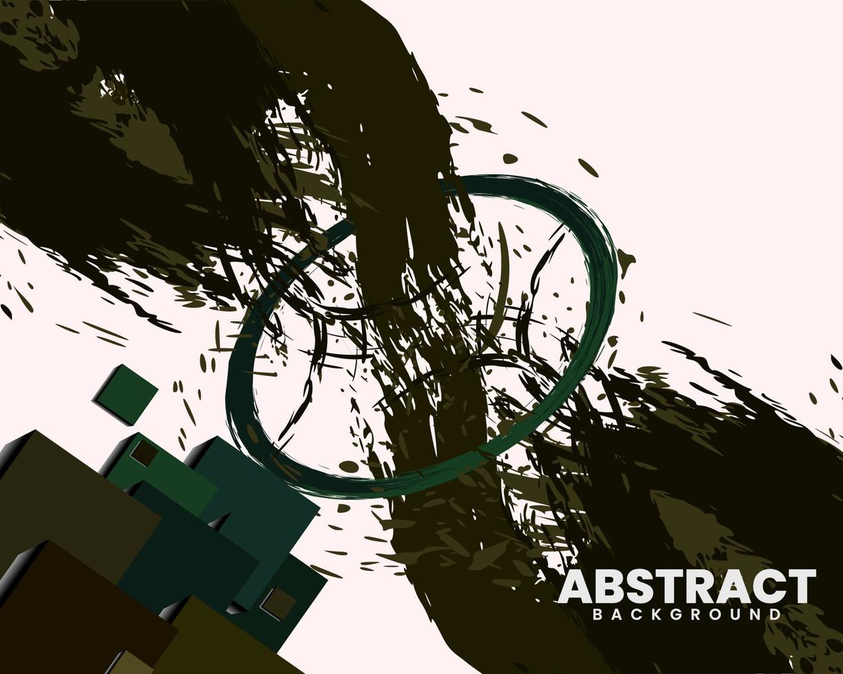 Background with paint spills and sprays vector