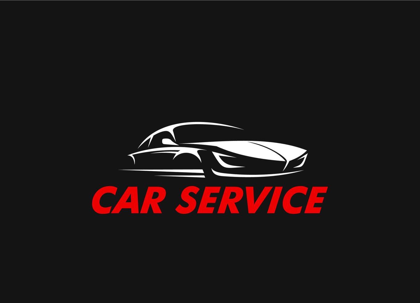 Car service, automobile garage station icon vector