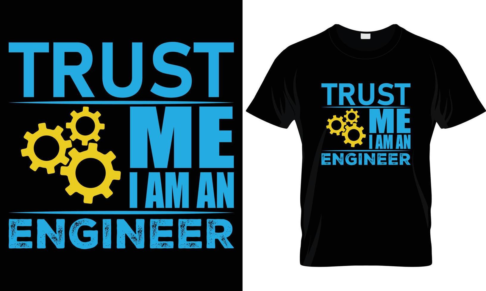 diseño de camiseta de ingeniería vector