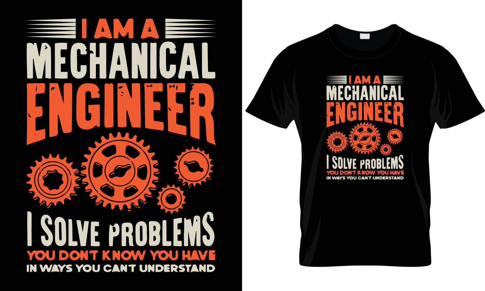 Engineering T - Shirt Design vector