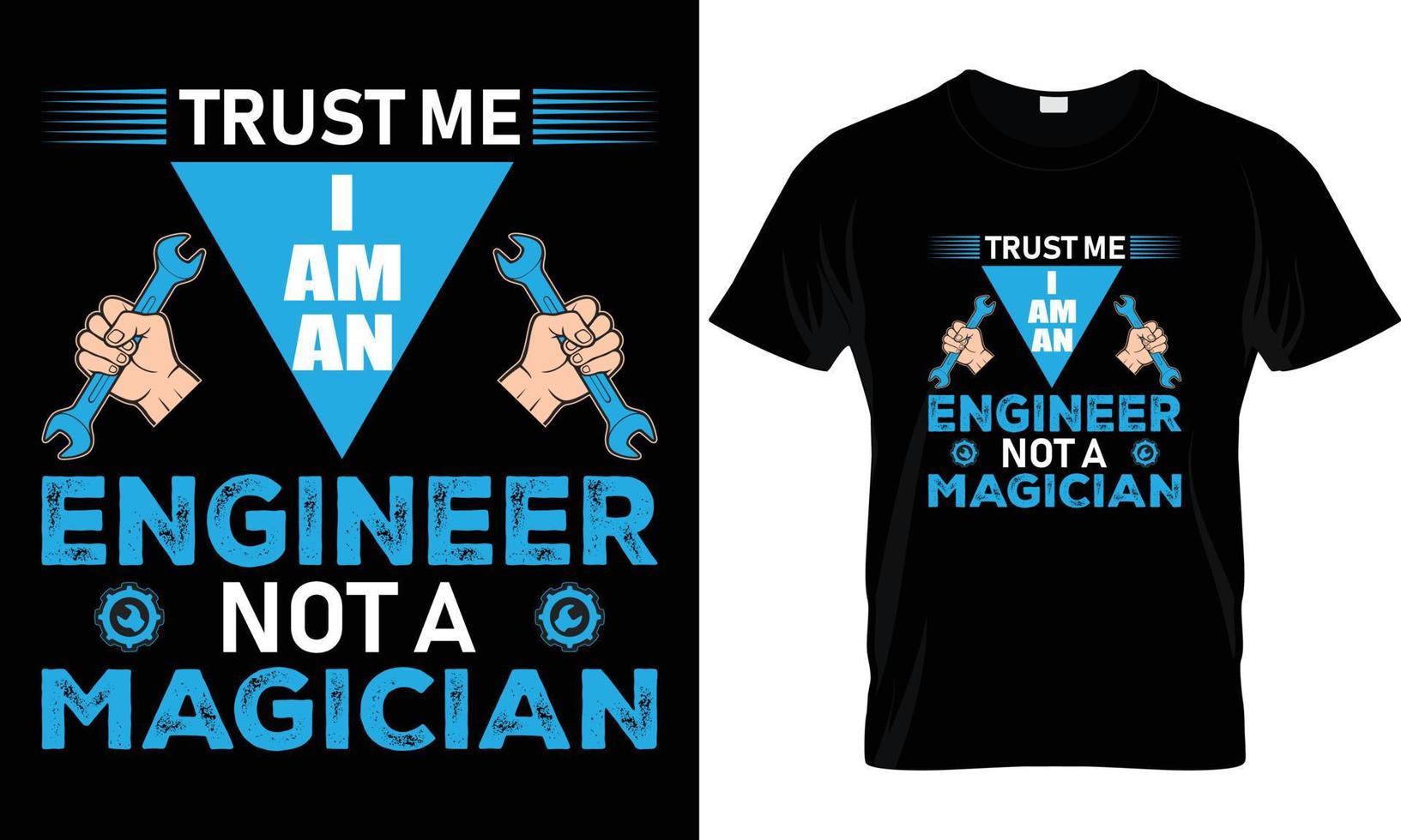 diseño de camiseta de ingeniería vector