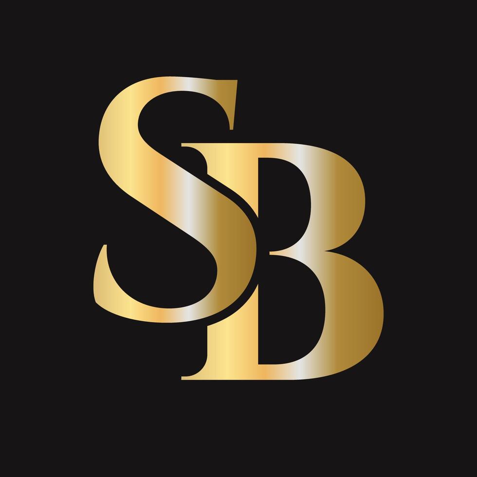 Monogram SB Logo Design. BS Logotype vector