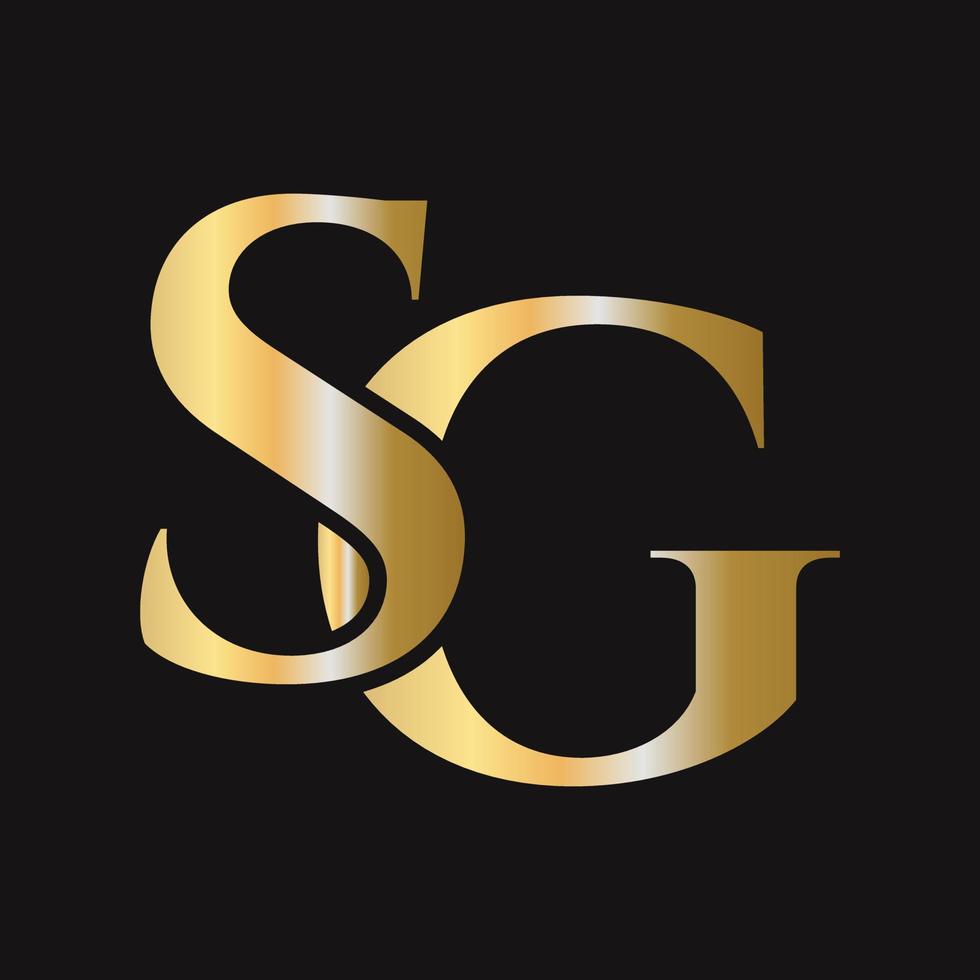 Monogram SG Logo Design. GS Logotype vector