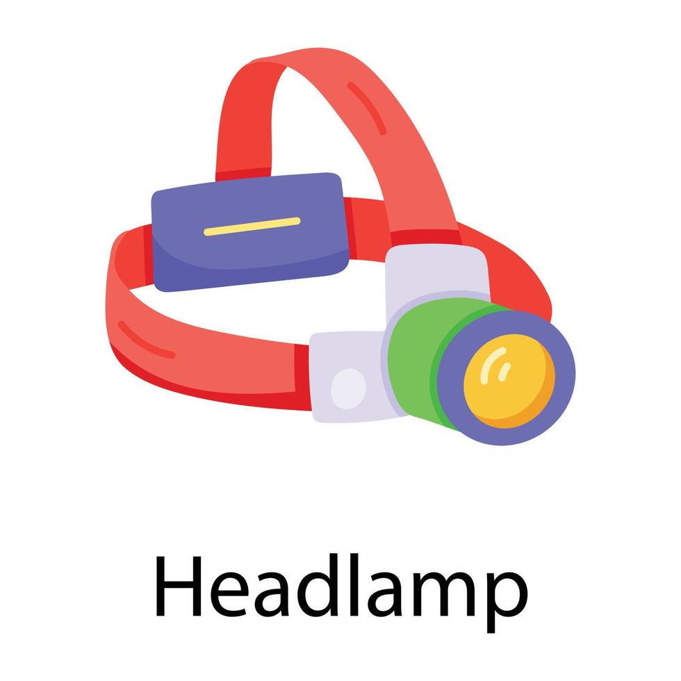 Trendy Headlamp Concepts vector