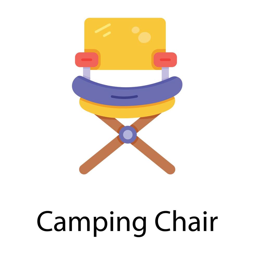Trendy Camping Chair vector