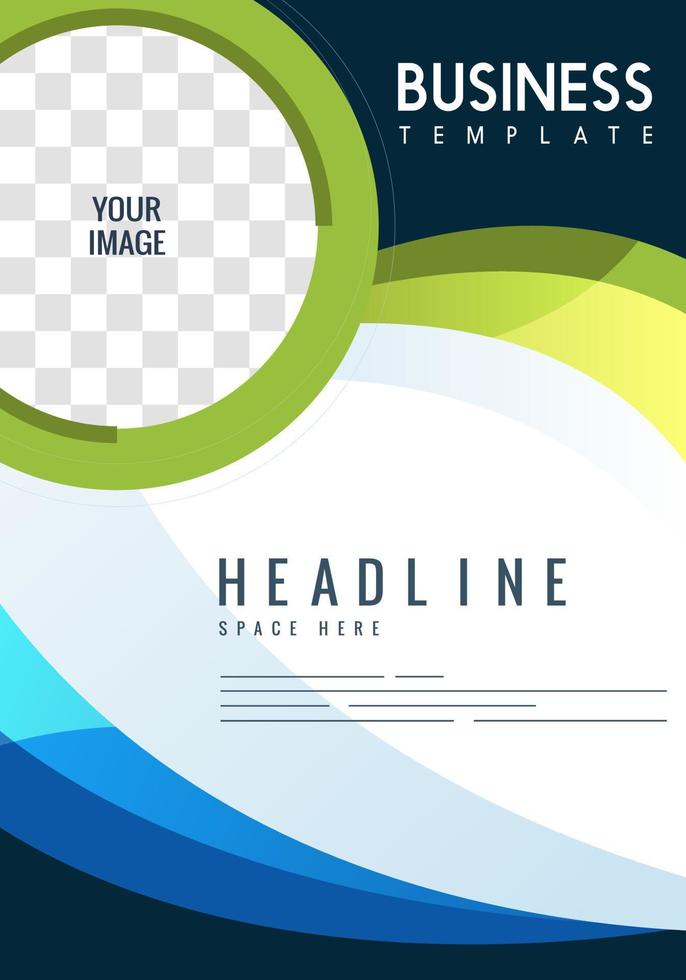 Bussiness template, brochure, flyer, magazine cover and poster template. A4 vector illustration