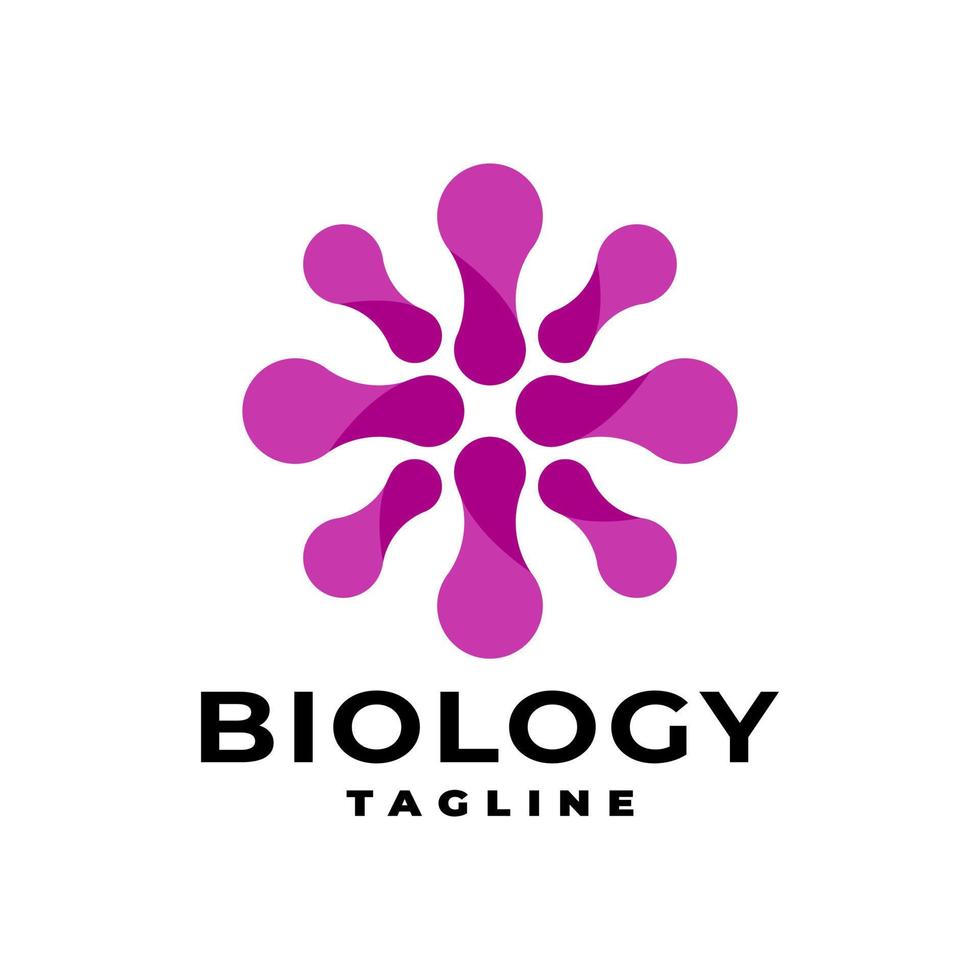 biological shape logo vector template. chemistry vector graphic. science graphic themed