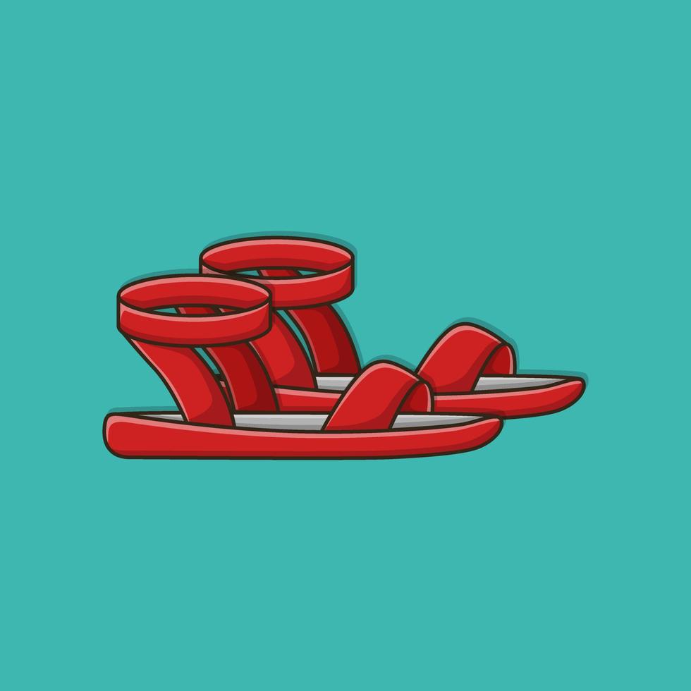 sandalias mujeres vector icono