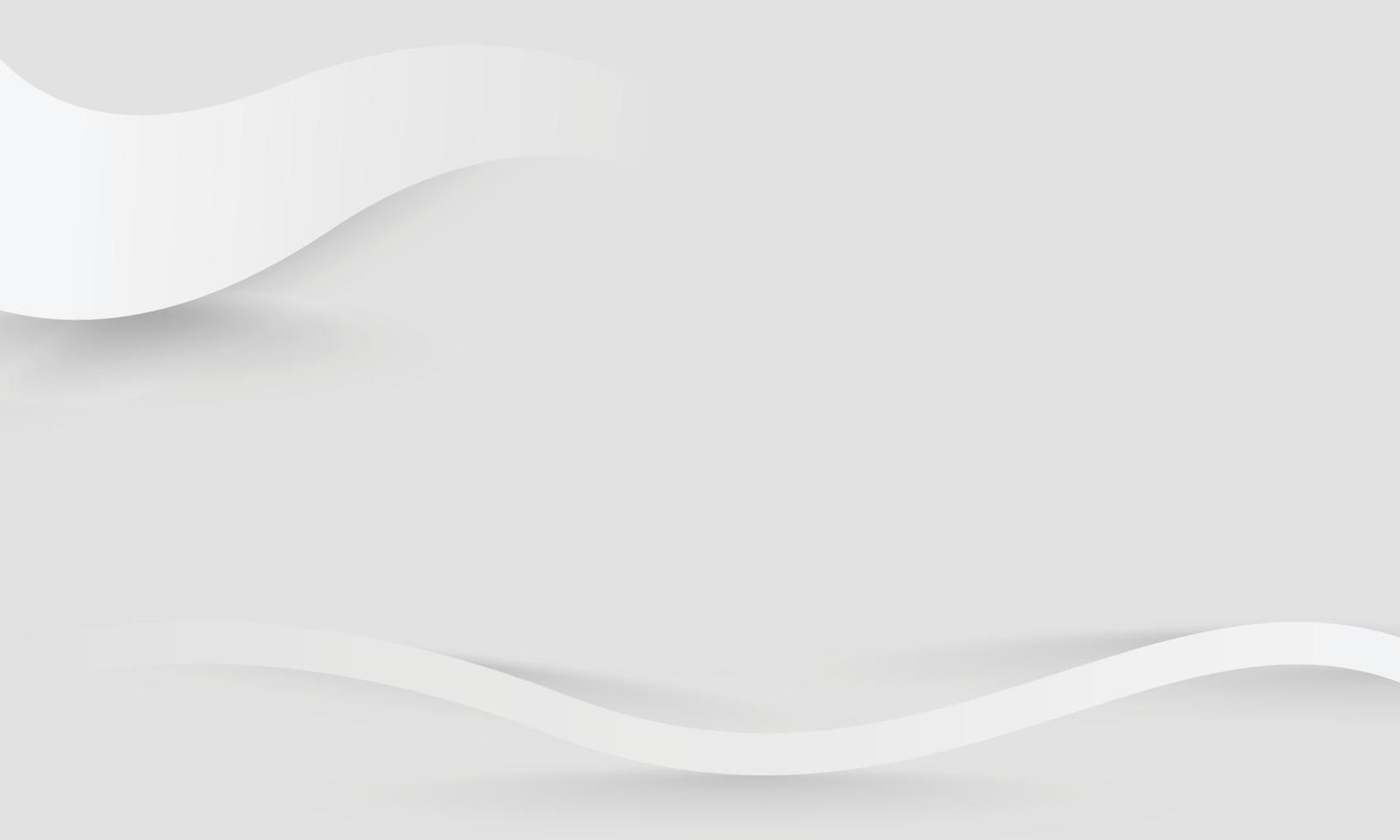 White elegant lines abstract background design. Modern white-wave meta abstract background collection vector