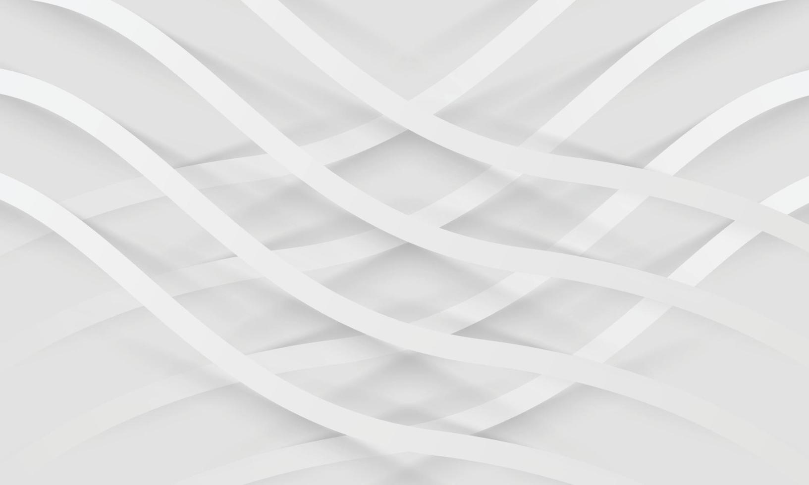 White elegant lines abstract background design. Modern white-wave meta abstract background collection vector