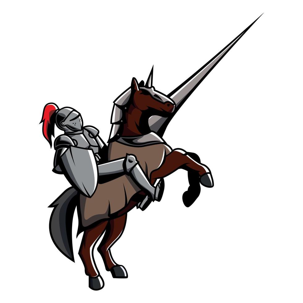 Knight Warrior Vector Illustration