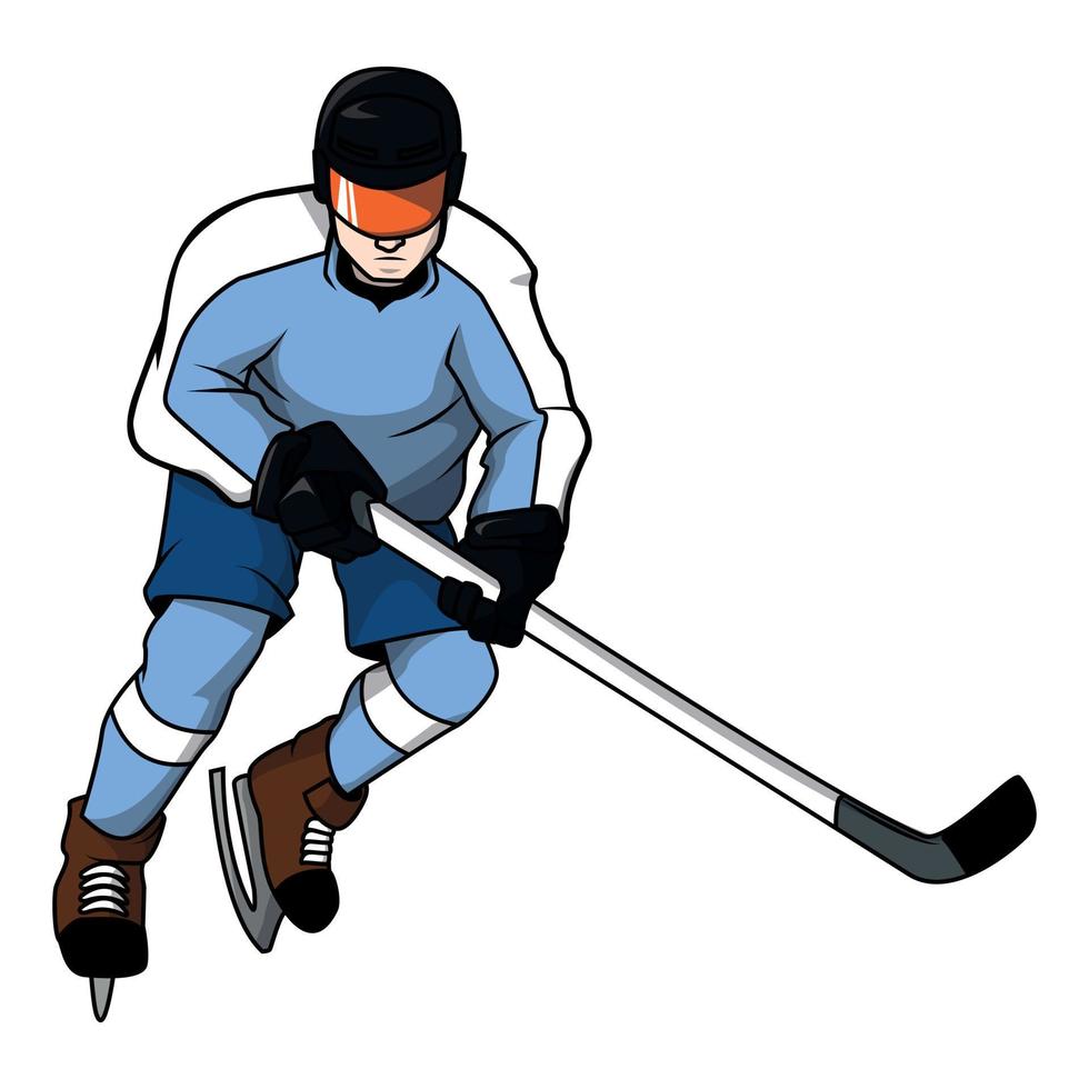 Ilustración de vector de deporte de hockey