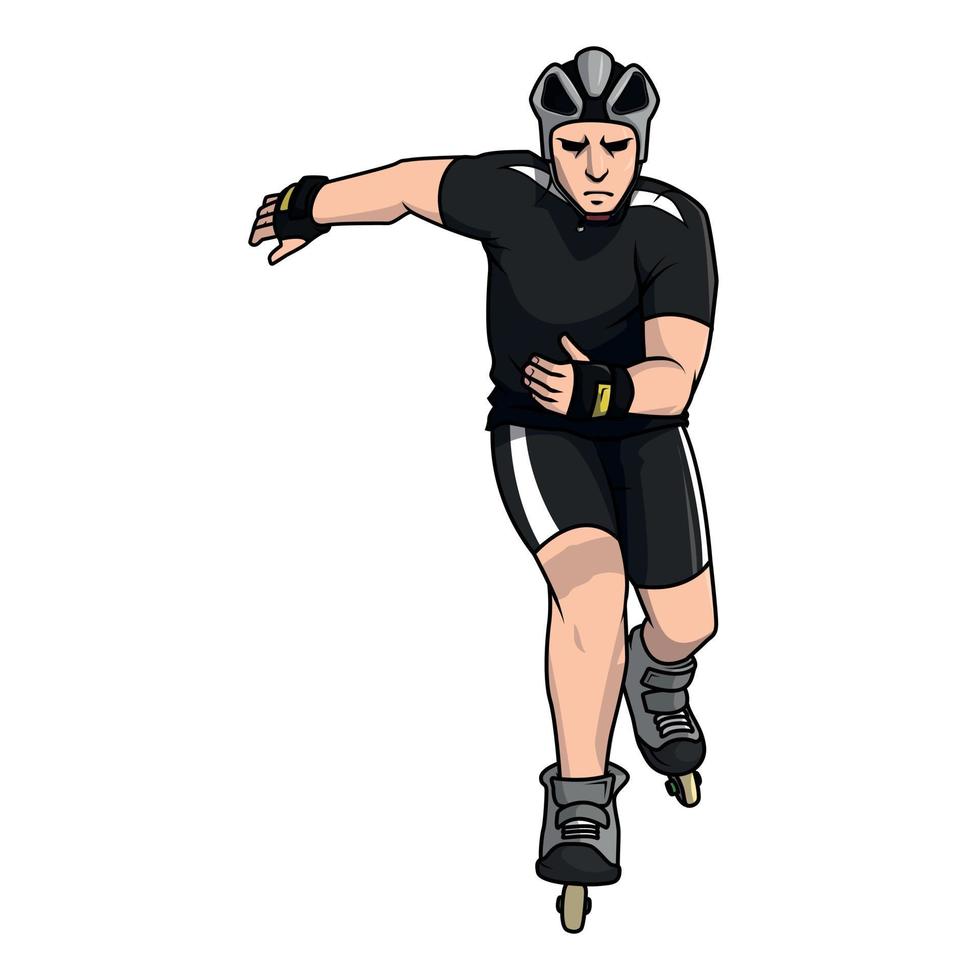 Inline Skate Illustration Design vector