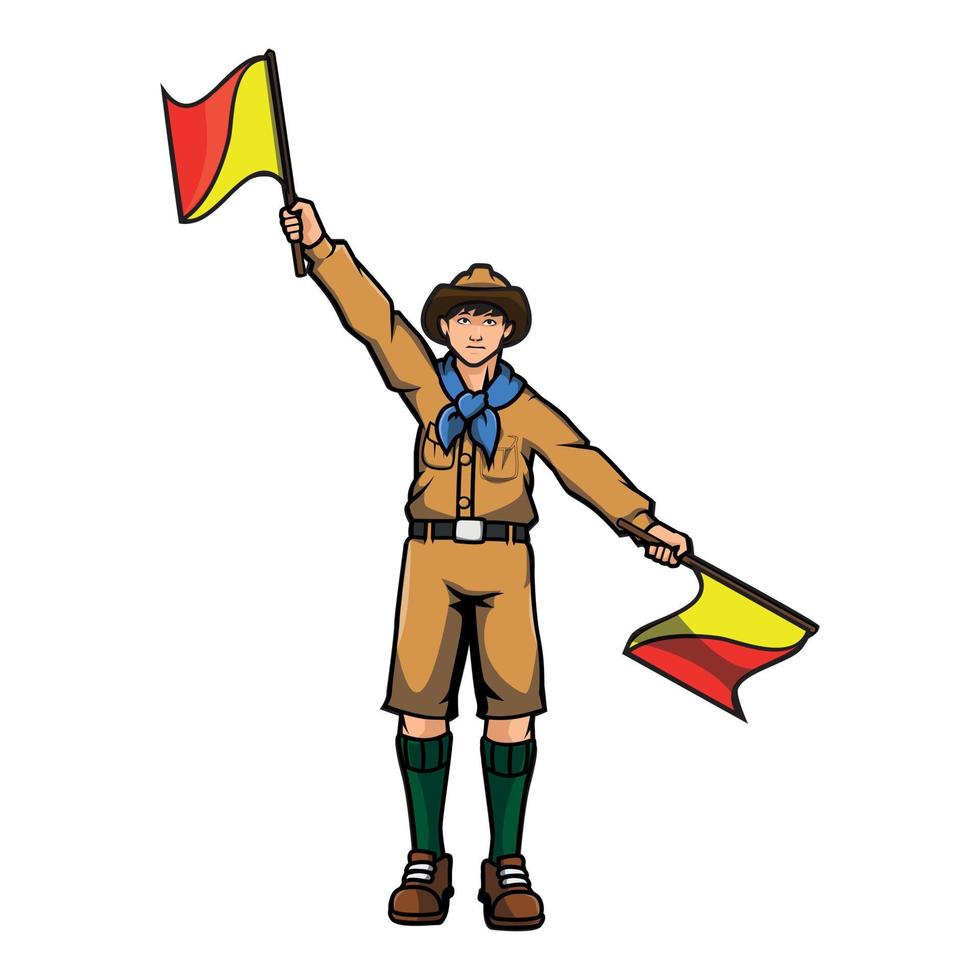 Boy Scout Vector Illustration