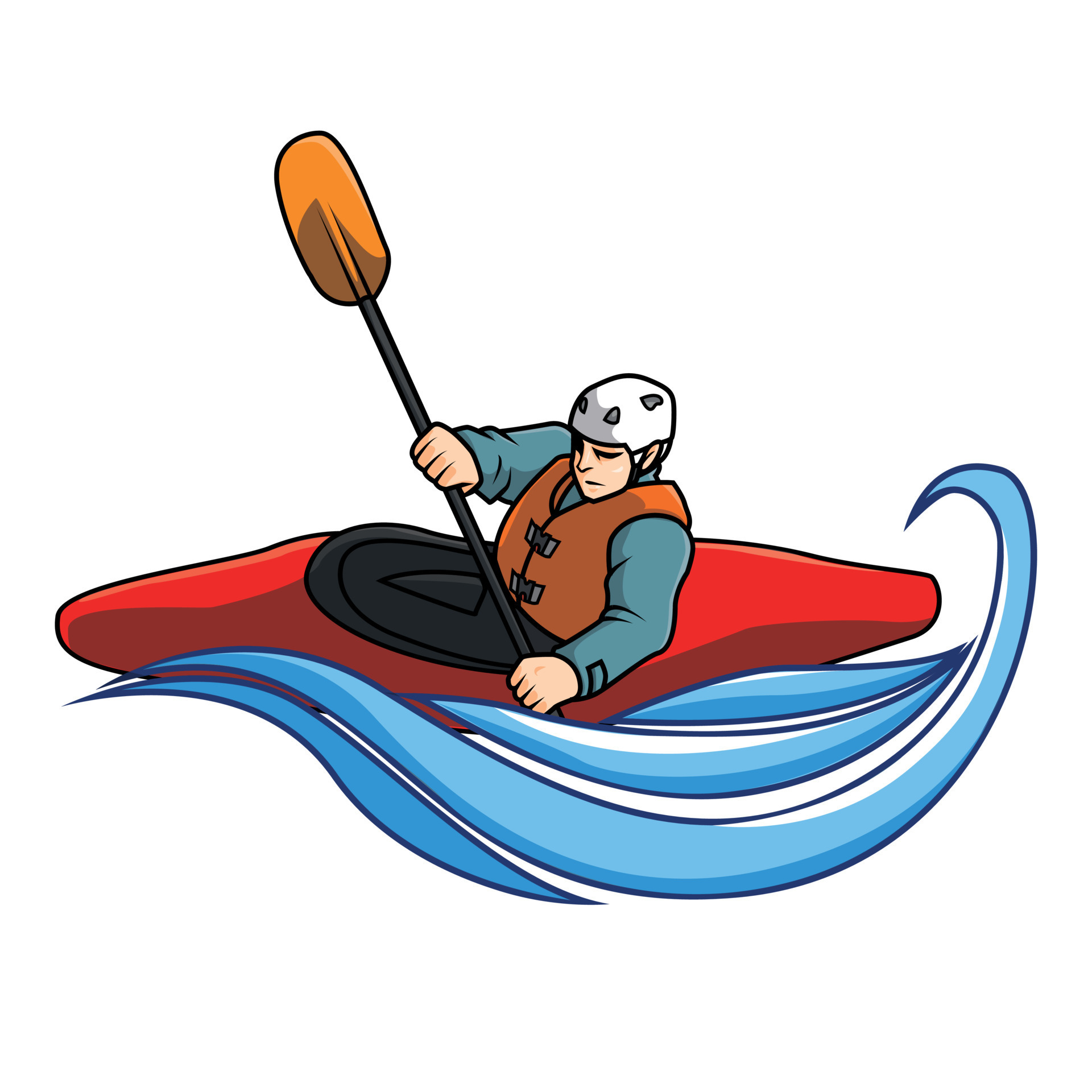 Kayaking Vector Illustration Design 19483312 Vector Art at Vecteezy