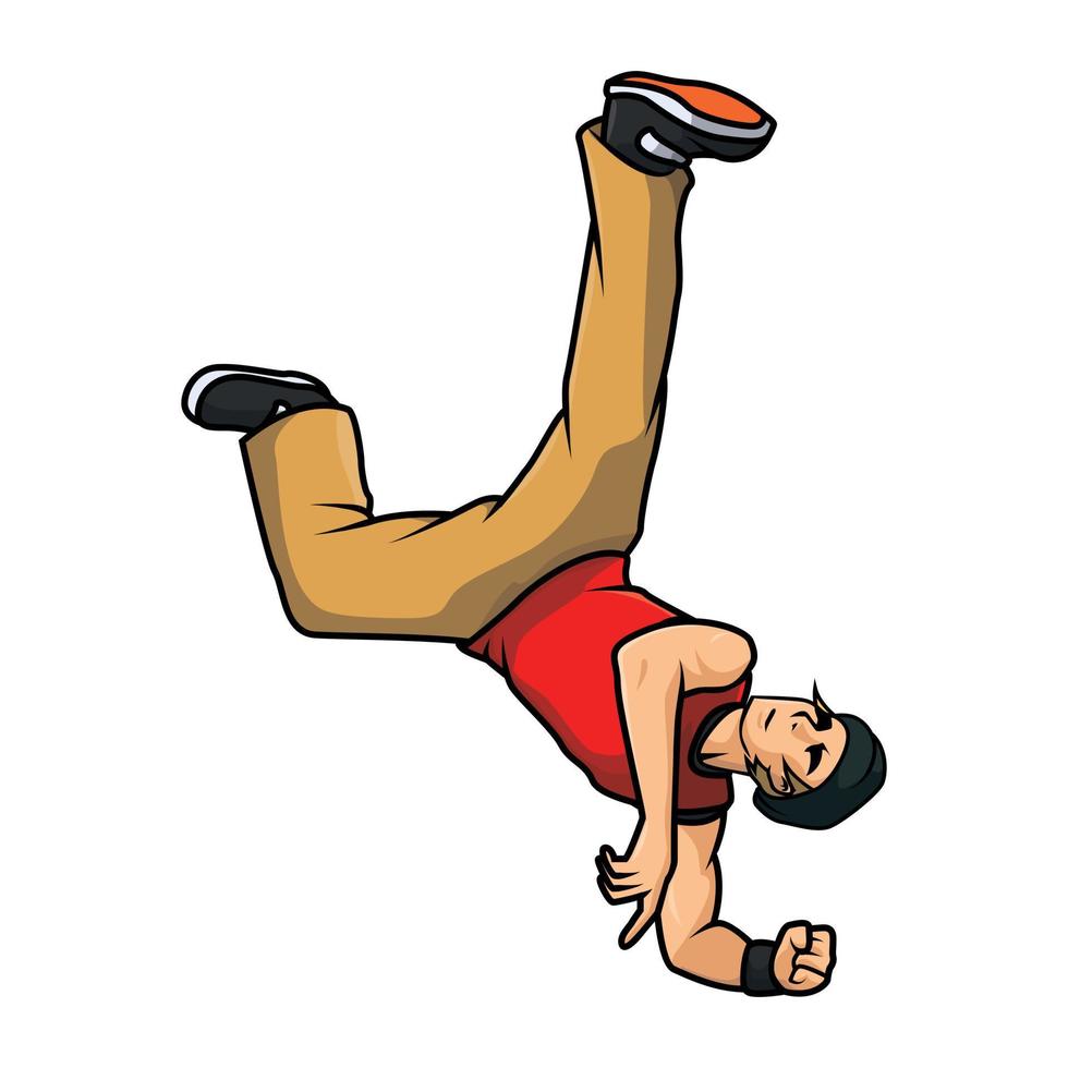 Breakdancing Vector Illustration Design