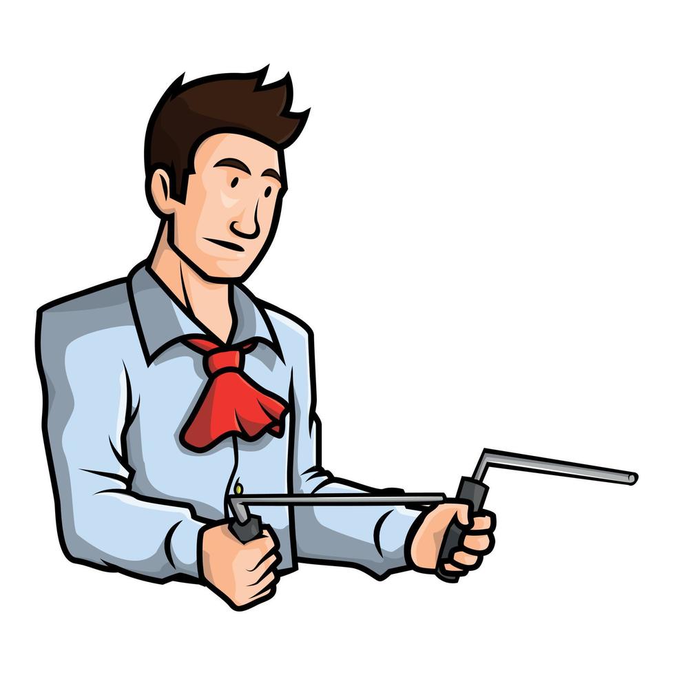 Dowsing Vector Illustration Design