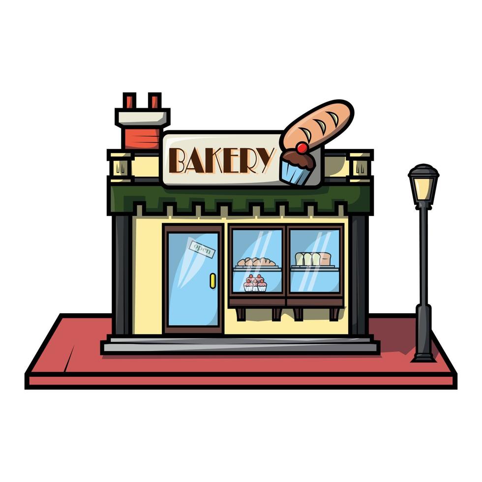 Bakery Shop Illustration Design vector