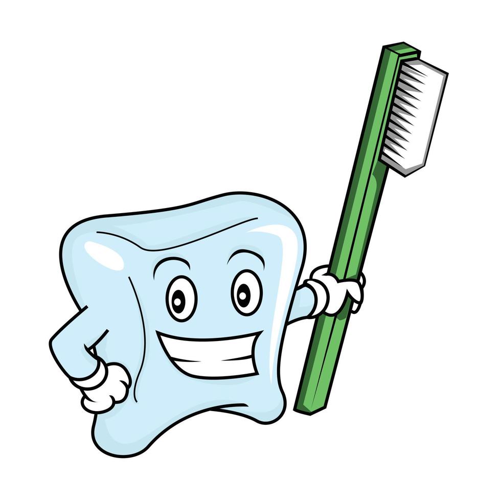 Tooth Smile Cartoon Illustration vector