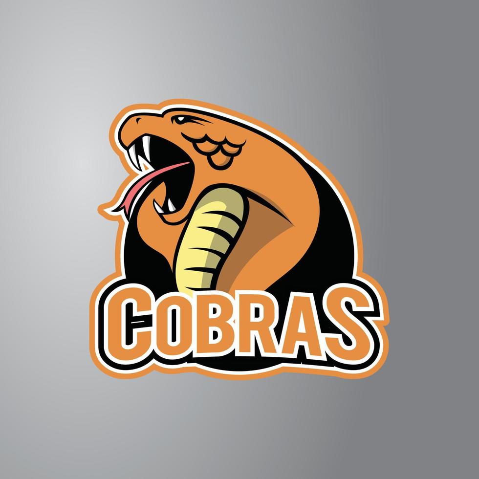 Cobra Illustration Design Badge vector