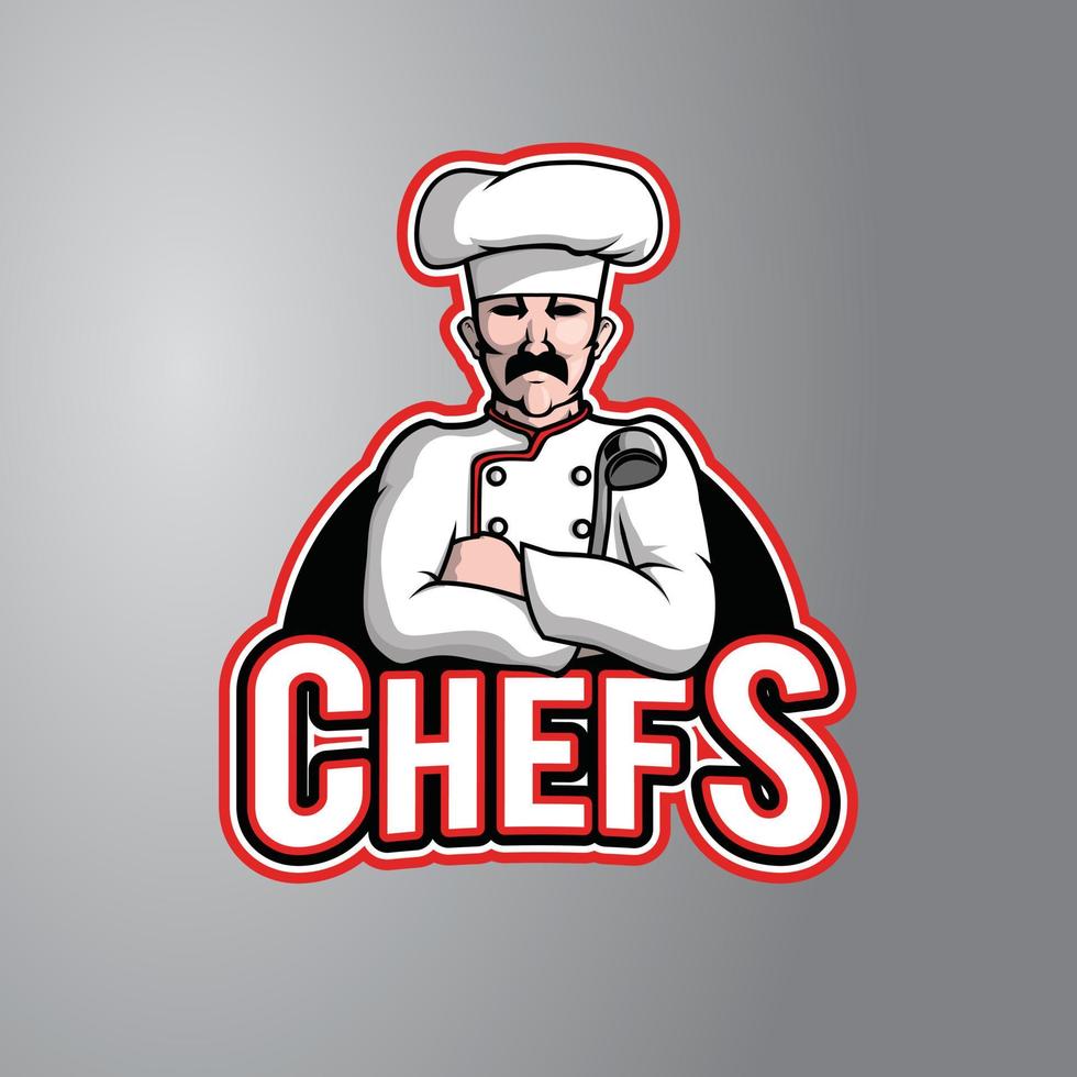 Chef Man Vector Illustration Design