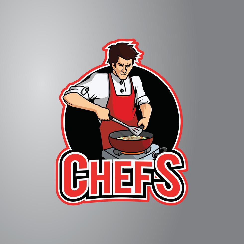 Chef Man Vector Illustration Design