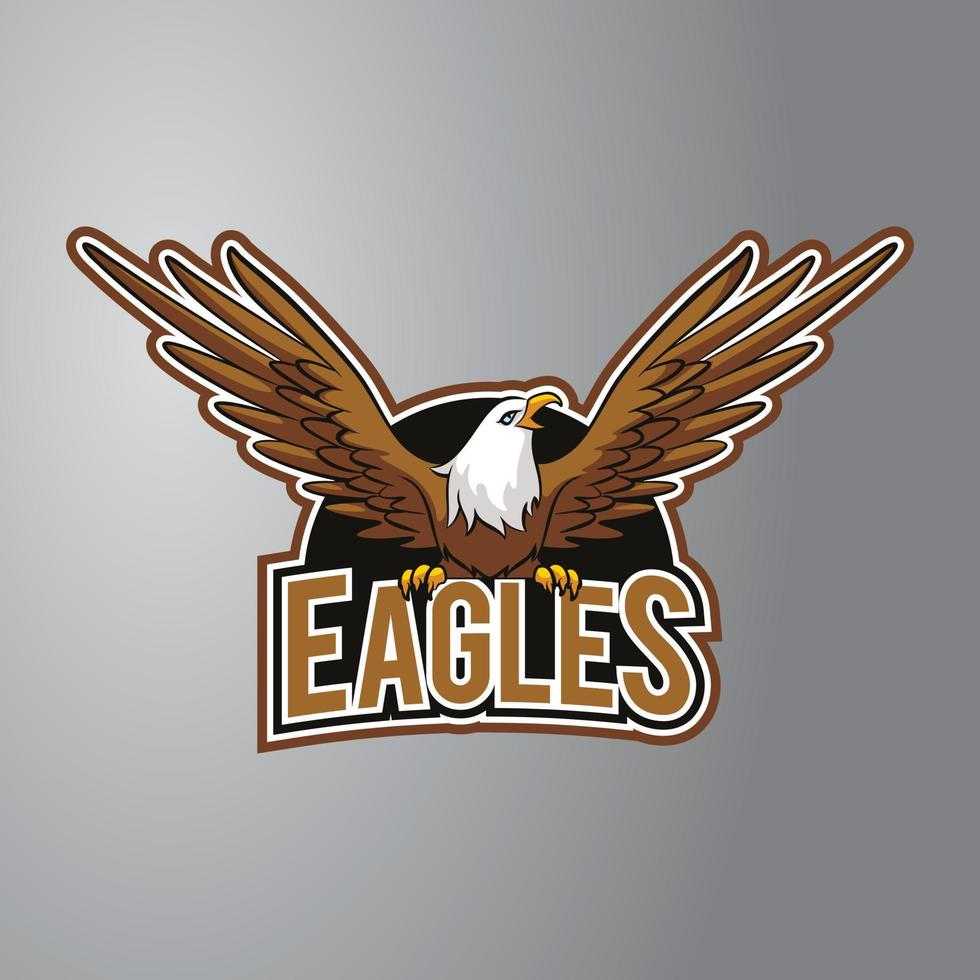 Eagle Illustration Design Badge vector