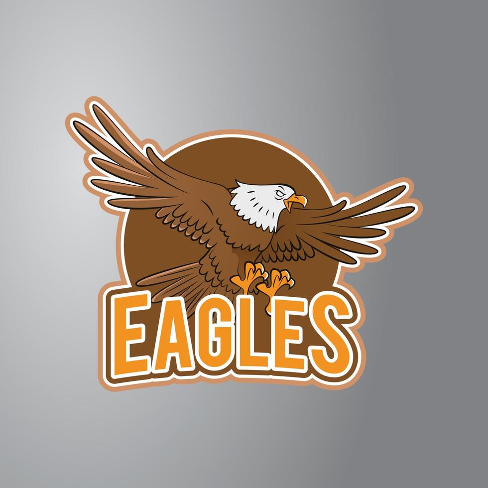 Eagle Illustration Design Badge vector