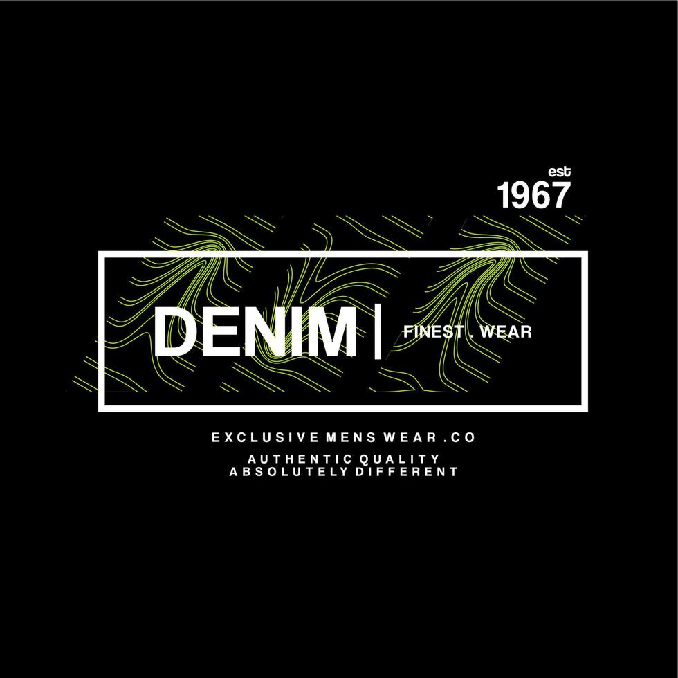 denim vector lettering, texture typography with black background. modern style text. Motivation poster design, inspiration positive saying, quote template