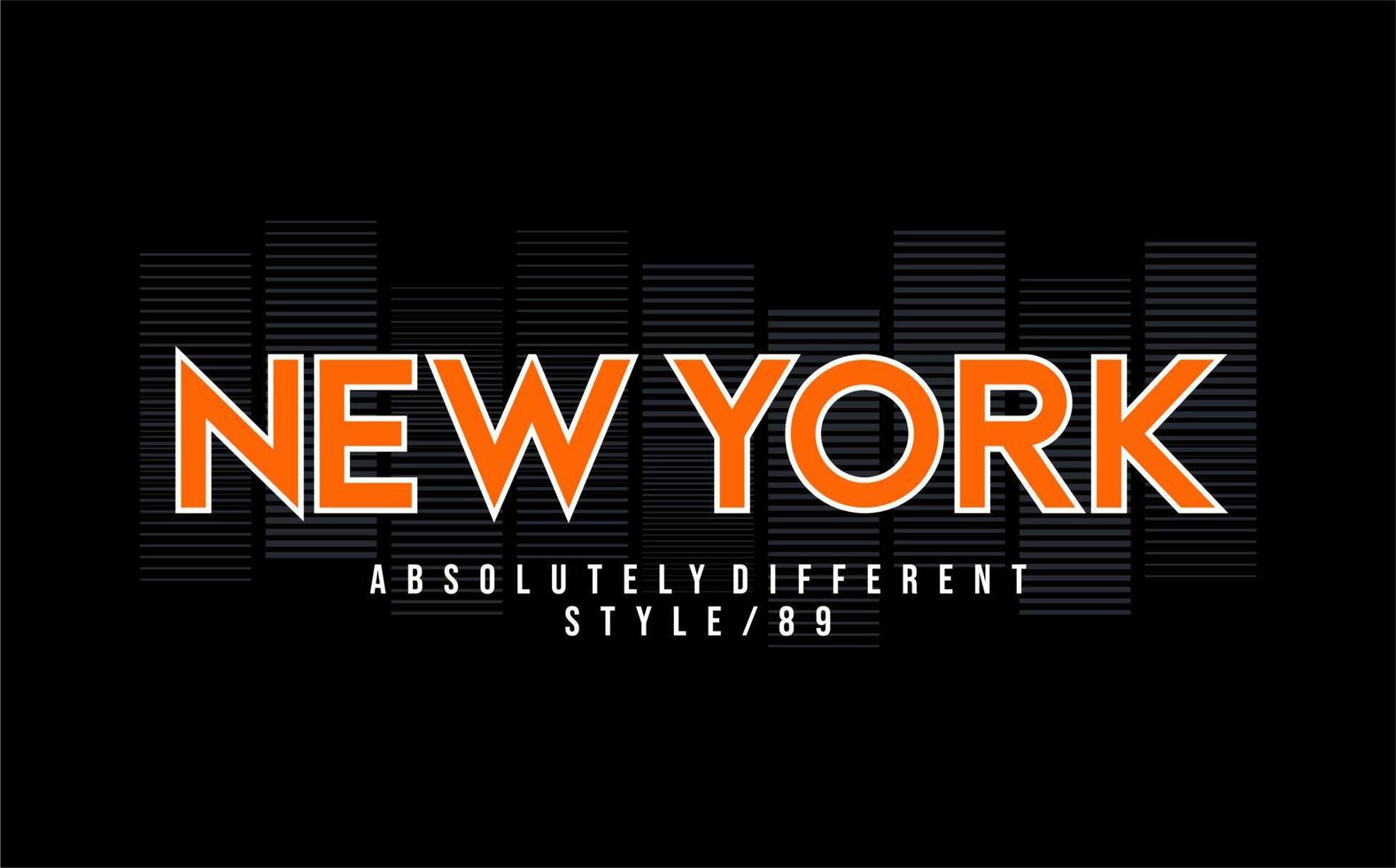 New York vector typography for t-shirt. perfect for simple style