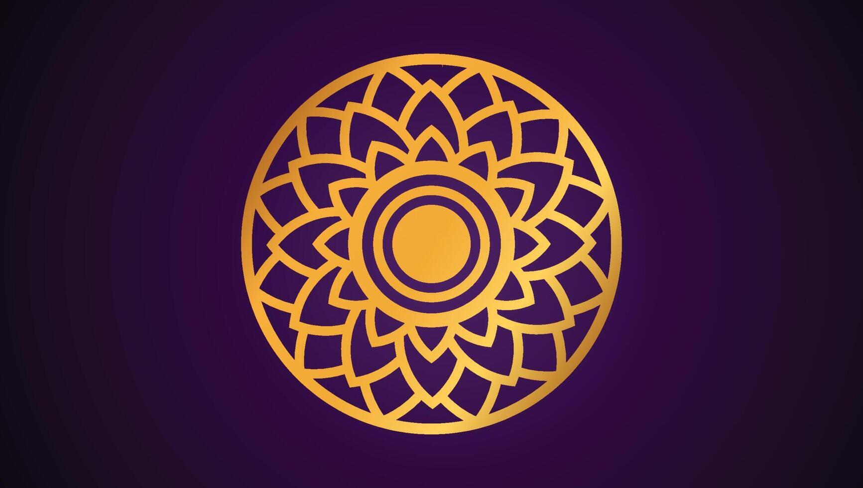 Islamic Mandala Art for Contemporary Graphic Design vector
