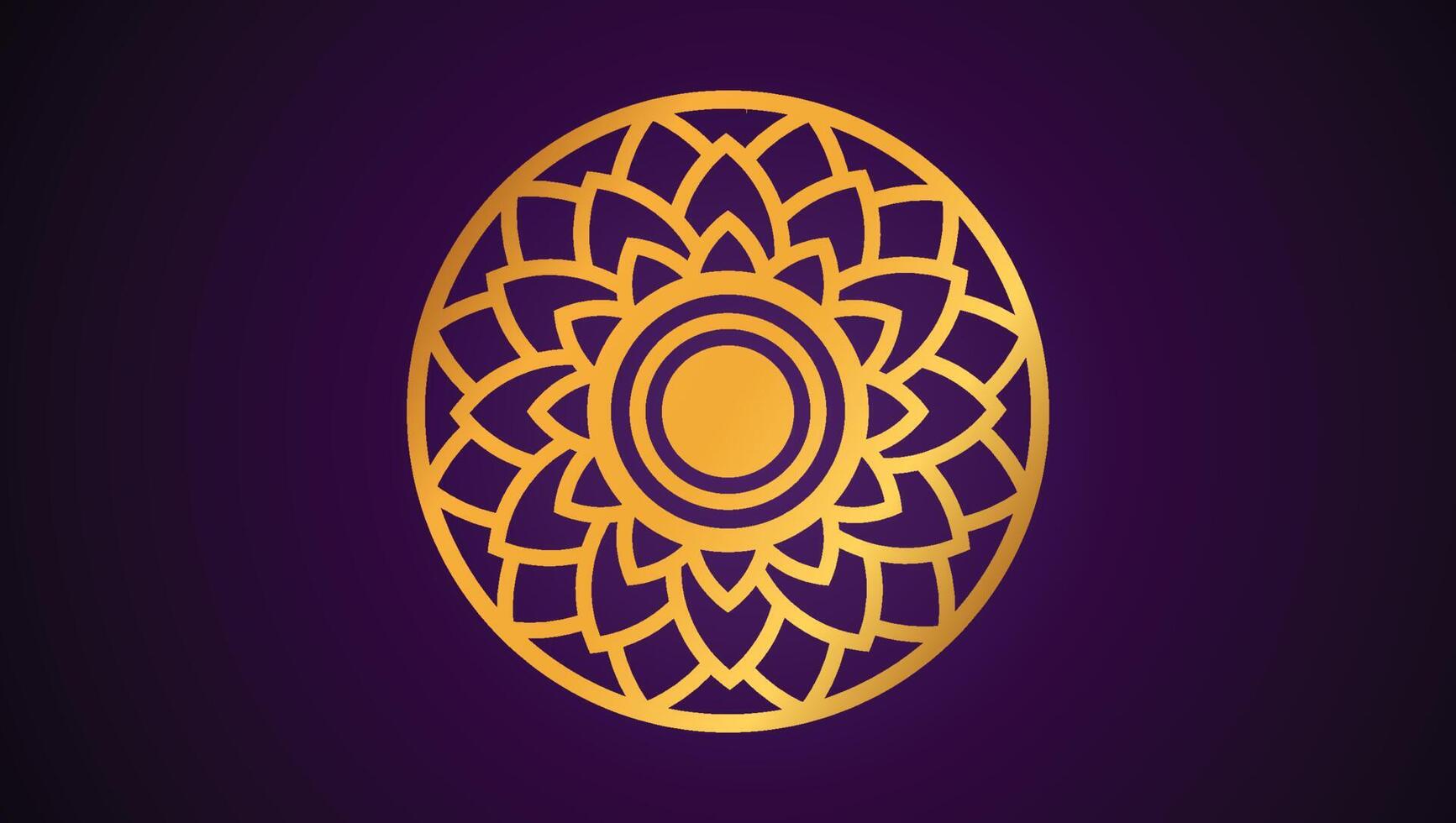 Islamic Mandala Art for Contemporary Graphic Design vector