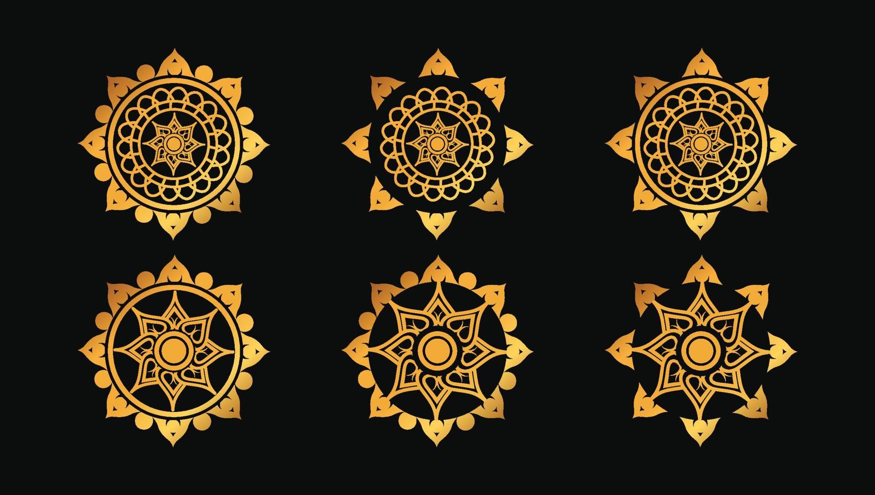 arte de mandala islámico para un diseño gráfico impresionante vector