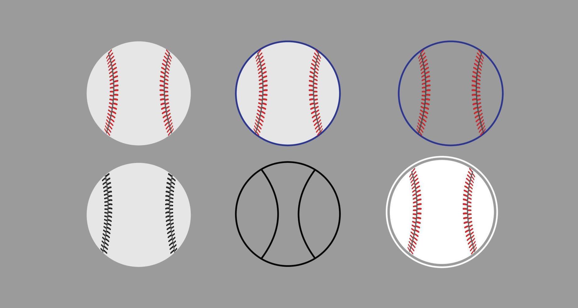 diferentes tipos de pelotas blandas vector
