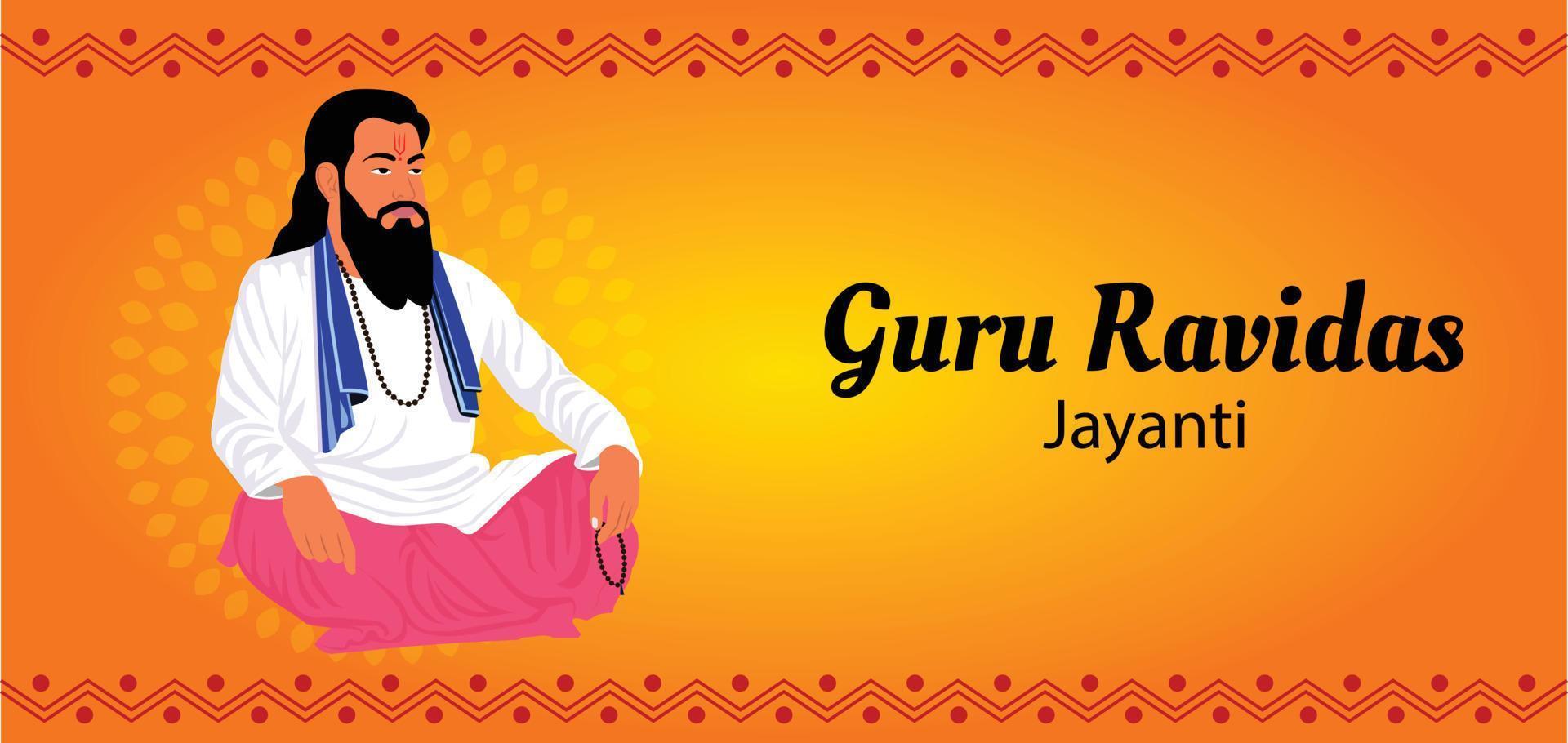 Guru Ravidas Jayanti Vector Illustration