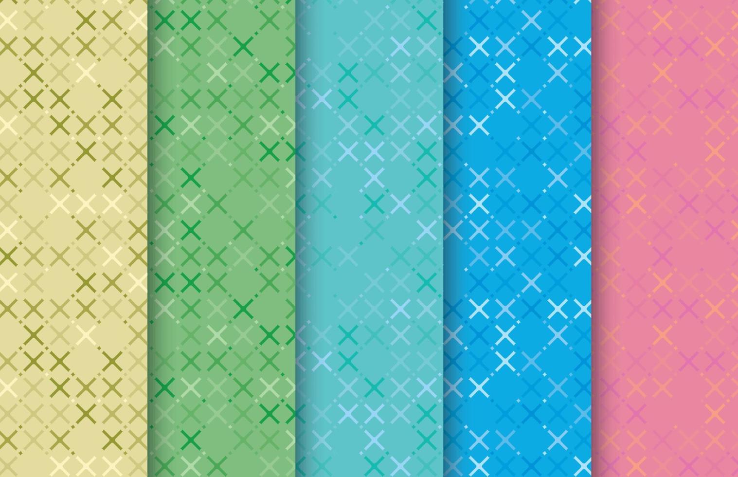 diseño gráfico de papel tapiz moderno de patrones sin fisuras coloridos vector