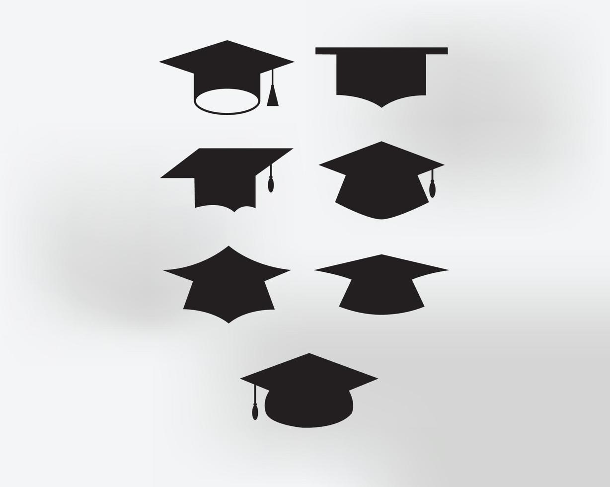 Vector Set of Scholar Hats