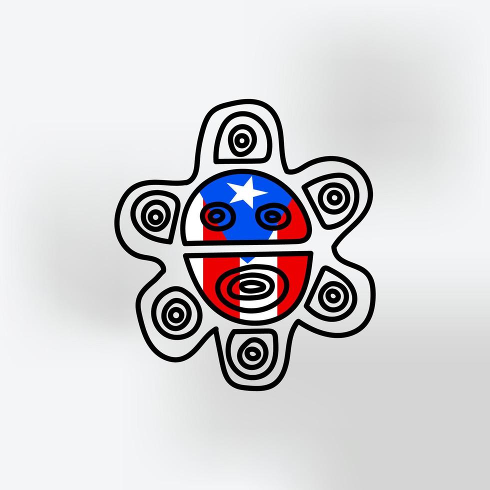 logotipo del símbolo taino vectorial vector