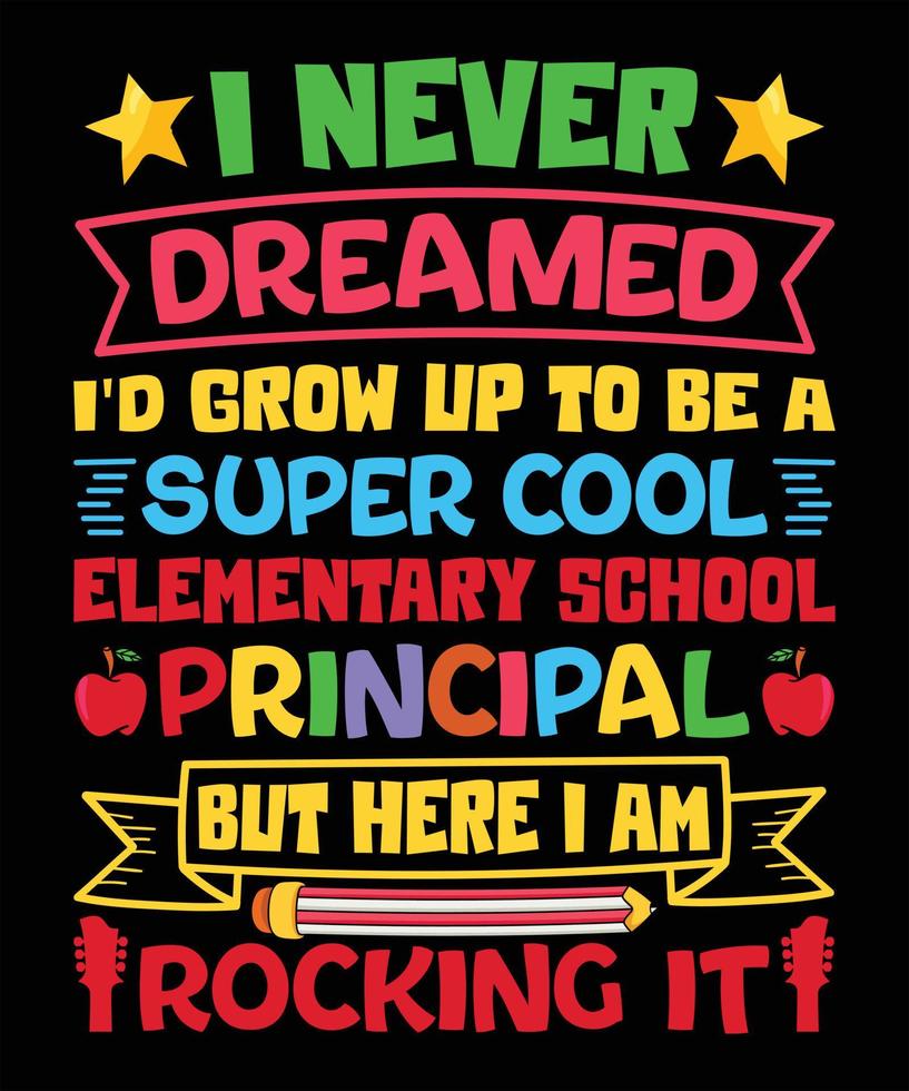 Happy 100 days of school for elementary kids, kindergarten vector
