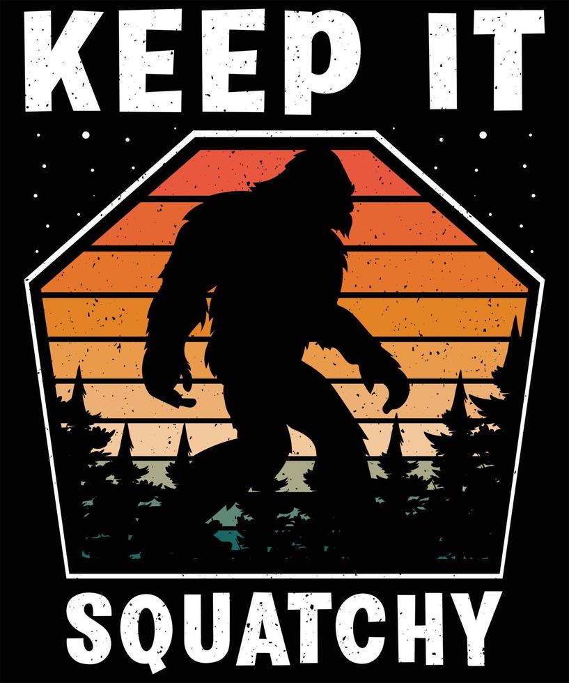 Keep It Sequatchie Graphic Vector Tshirt Illustration
