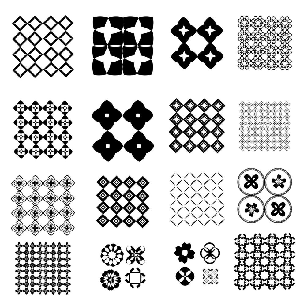 vector de patrones geométricos y lindos elementos gráficos