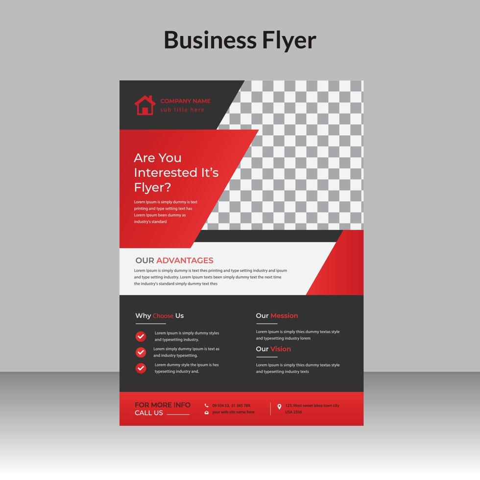 Creative Business, corporate flyer design template vector