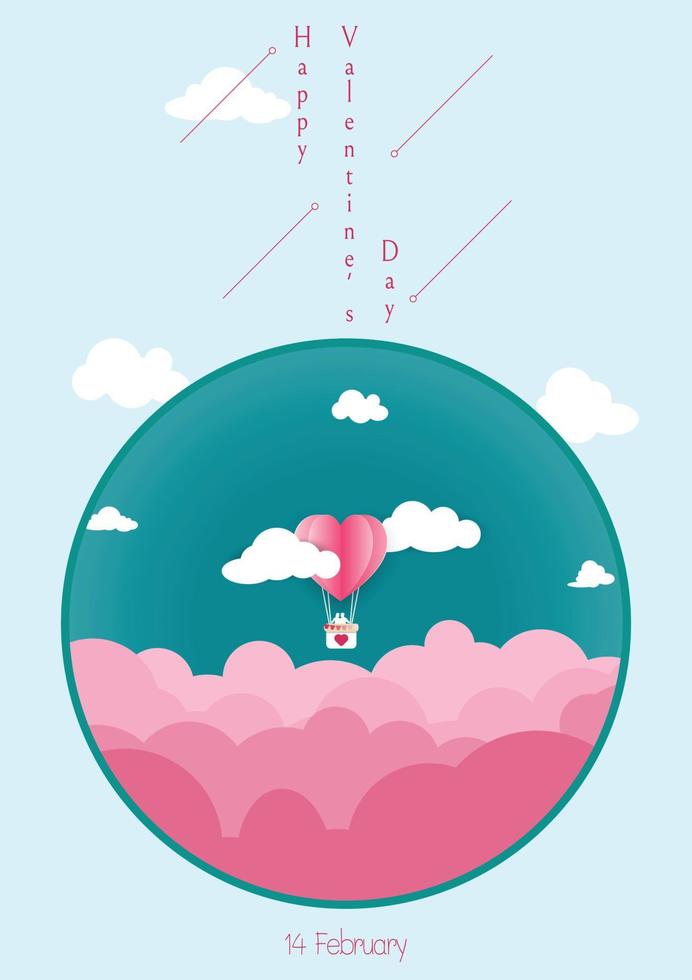 The art of passion design and decoration element, shape, banner, and template symbolizes valentine's celebration of love and romance and a happy holiday on valentines day. vector