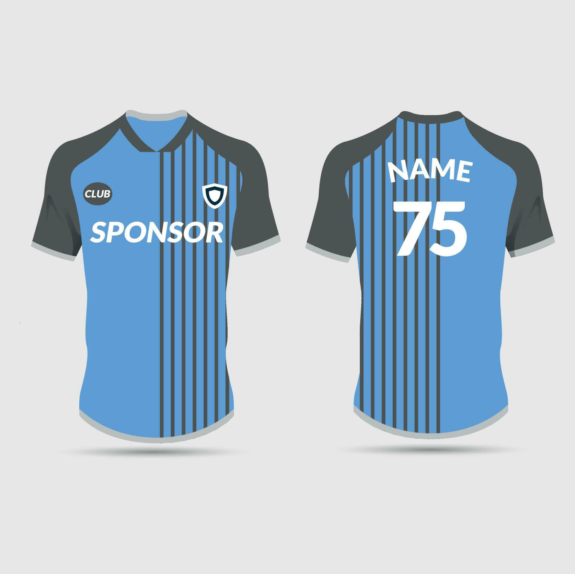 Football jersey design template. corporate design, soccer club uniform Football jersey design template. corporate design, soccer club uniform