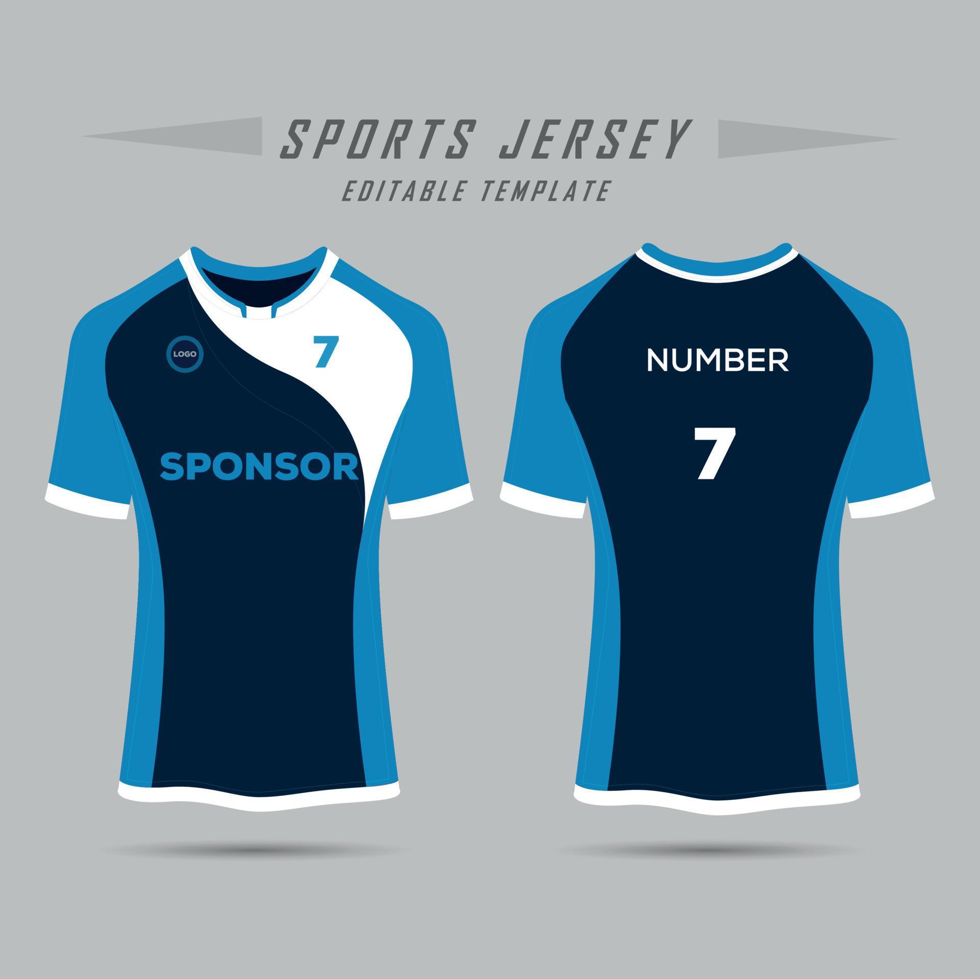 Football jersey design template. corporate design, soccer club uniform Football jersey design template. corporate design, soccer club uniform
