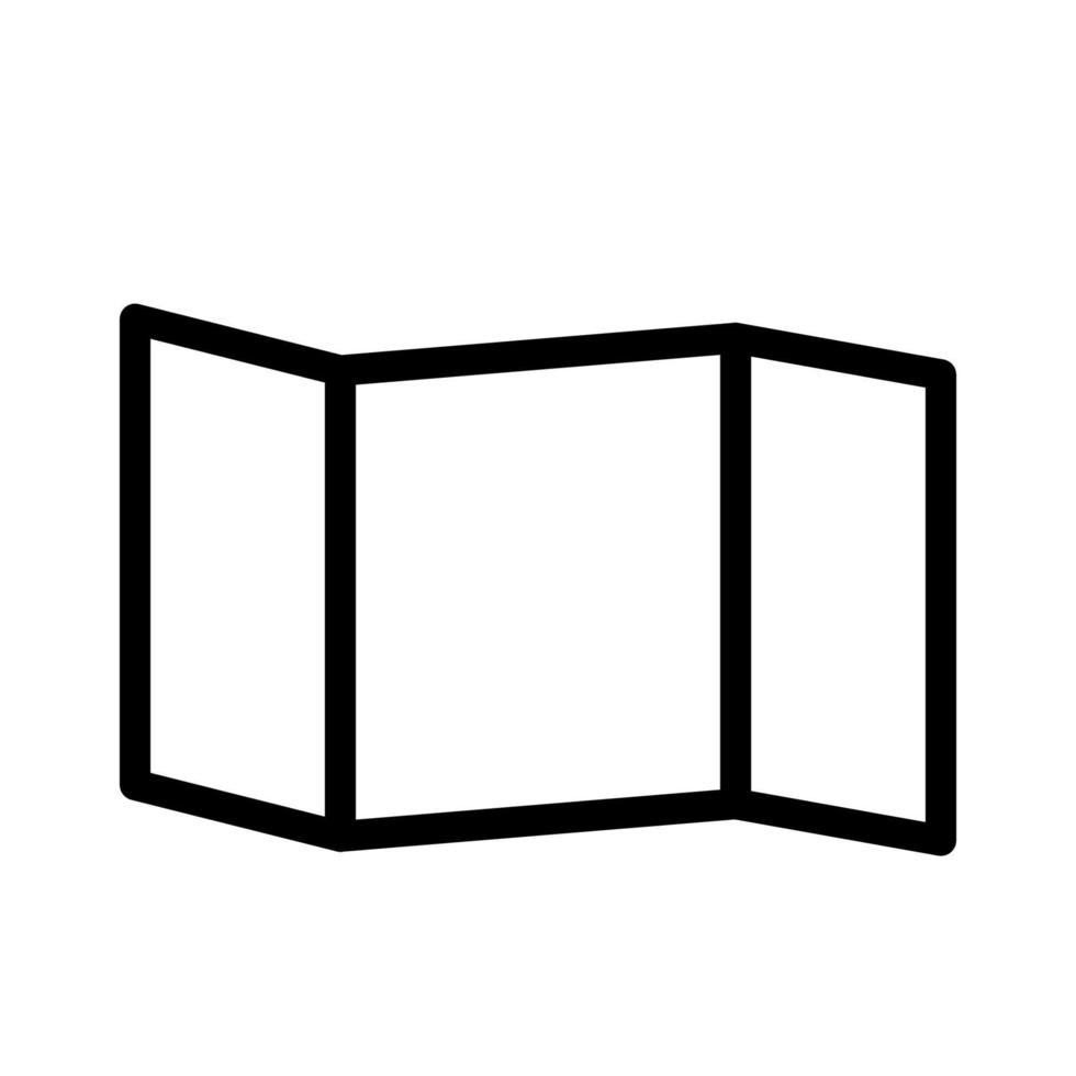 Map icon line isolated on white background. Black flat thin icon on modern outline style. Linear symbol and editable stroke. Simple and pixel perfect stroke vector illustration